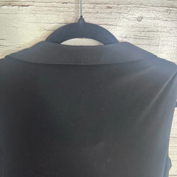 Joseph ribkoff  black dress collar midi size 4 - Picture 5 of 7